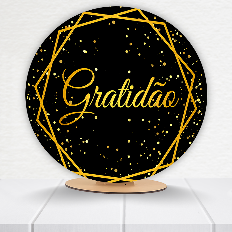 Painel Redondo Gratidão 50x50cm  PAINEL057 - Imagem 10