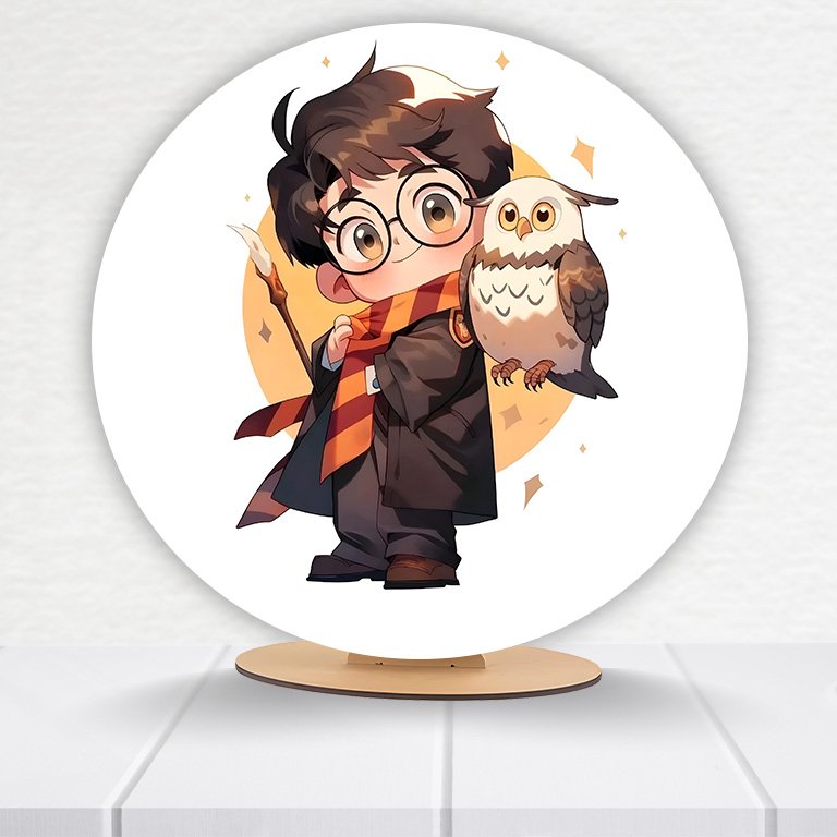 Painel Redondo Harry Potter 50x50cm  PAINEL053 - Imagem 8