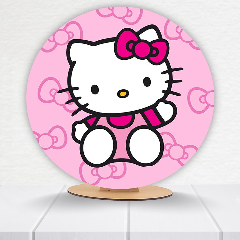 Painel Redondo Hello Kitty 50x50cm  PAINEL960 - Imagem 16