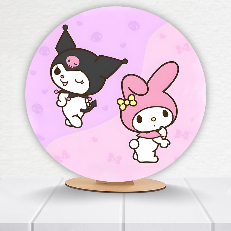 Painel Redondo Hello Kitty 50x50cm - Imagem 16