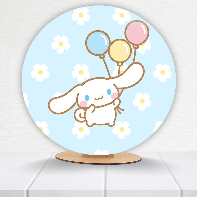 Painel Redondo Hello Kitty 50x50cm  PAINEL466 - Imagem 5