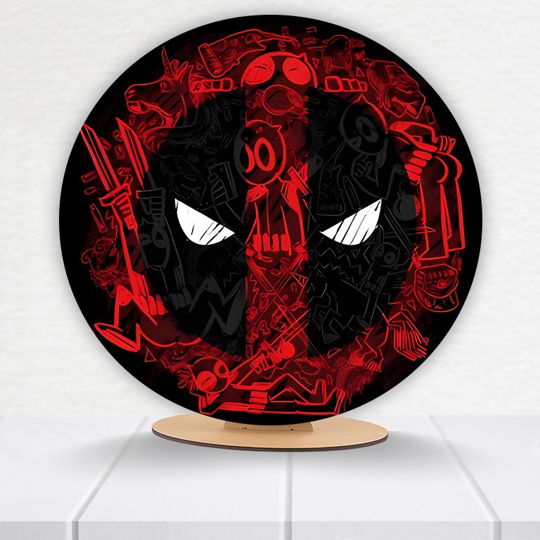 Painel Redondo Deadpool 50x50cm - Imagem 7