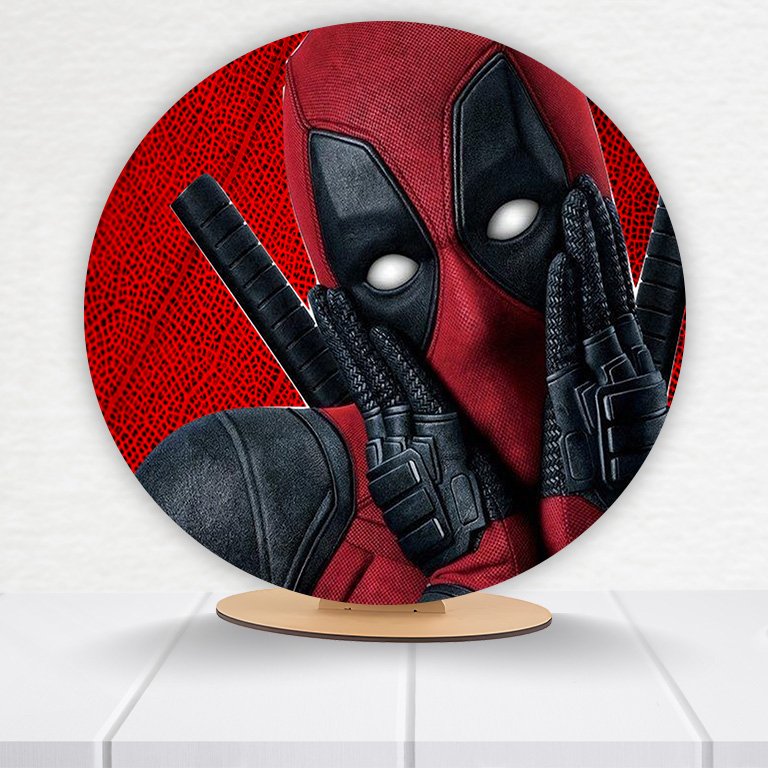 Painel Redondo Deadpool 50x50cm - Imagem 8