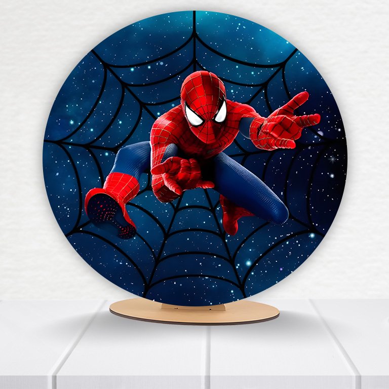 Painel Redondo Homem-Aranha 50x50cm - Imagem 13