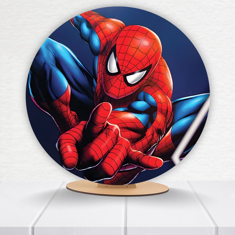 Painel Redondo Homem-Aranha 50x50cm - Imagem 14