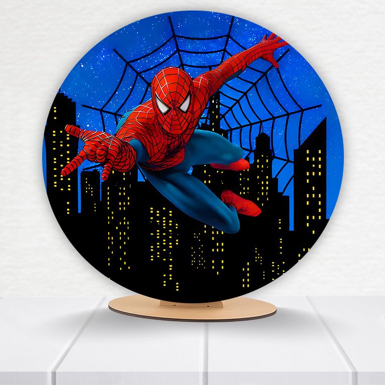 Painel Redondo Homem-Aranha 50x50cm - Imagem 12