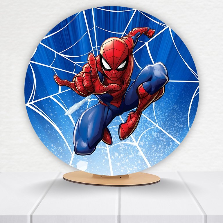 Painel Redondo Homem-Aranha 50x50cm - Imagem 16