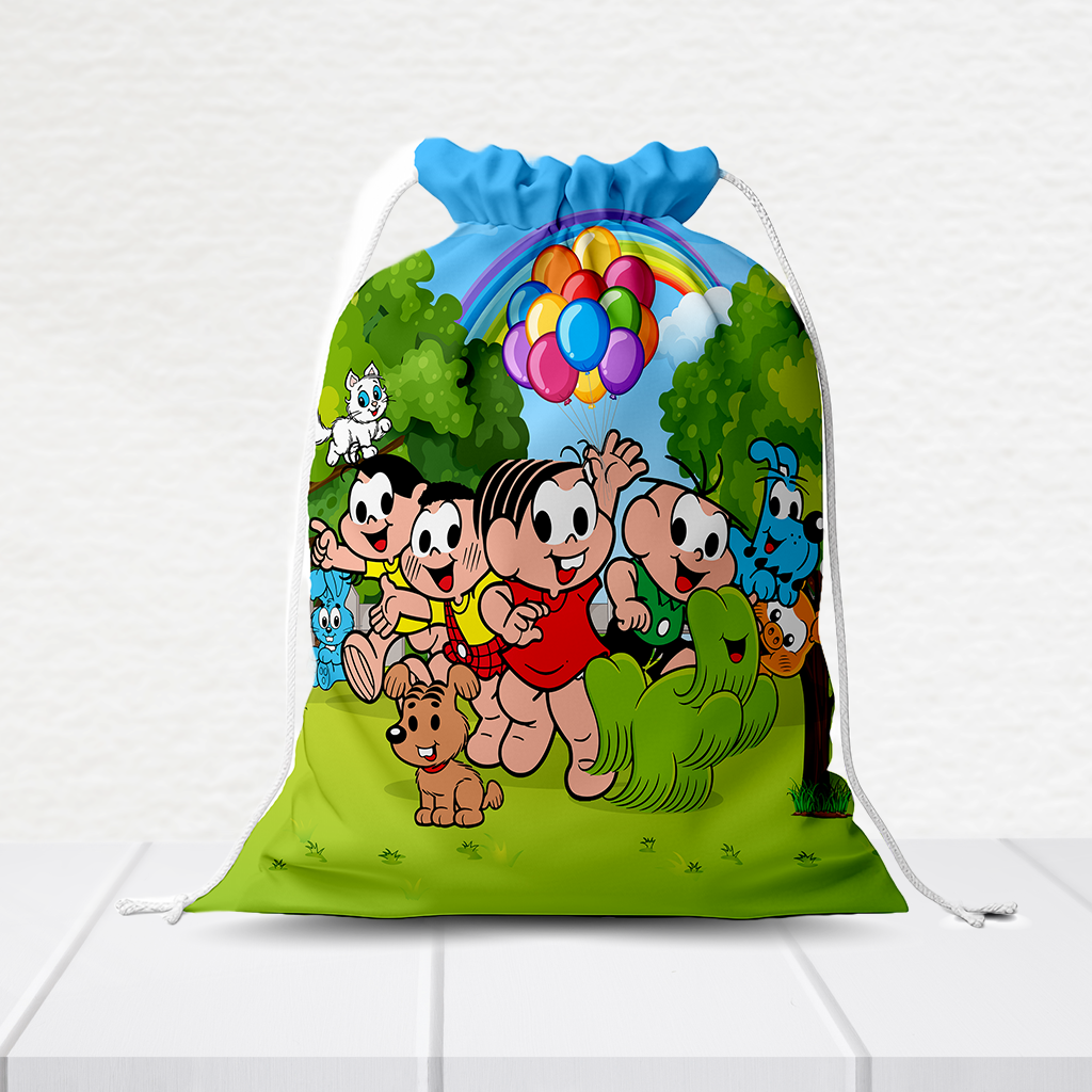 Sacolinha Personalizada Turma Da Mônica 20Cm X 15Cm  SACOLI158