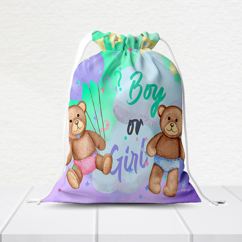 Sacolinha Personalizada Chá Revelação 20Cm X 15Cm  SACOLI707