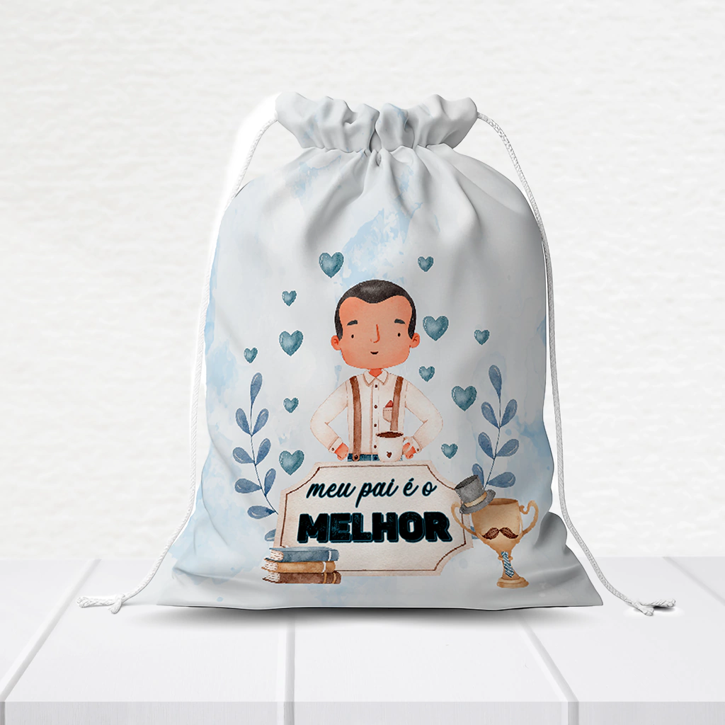 Sacolinha Personalizada Dia Dos Pais 20Cm X 15Cm - Imagem 3