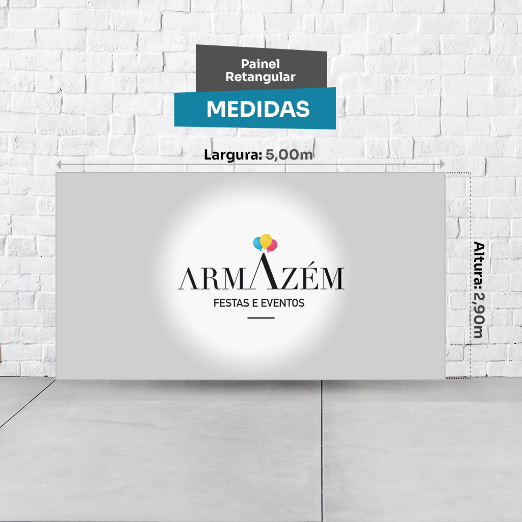 Painel Retangular Tema Magali Em Tecido Oxford 100% Poliéster  PAINEL195 - Imagem 2